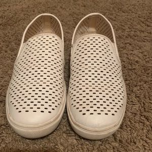 White slip on shoes!